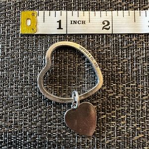 Vintage Tiffany & Co. Sterling Silver Heart Tag Keyring Priced To Sell!!